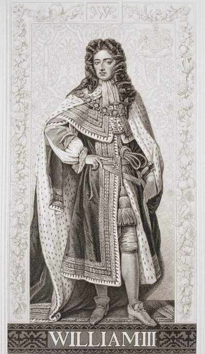William III (1650-1702) teoksesta "Englannin ja Skotlannin historian kuvituksia" osa II tekijältä Godfrey Kneller