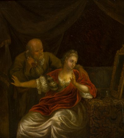 Tarjous hylätty, n. 1663-1706 (öljy kankaalle) tekijältä Godfried (after) Schalken or Schalcken