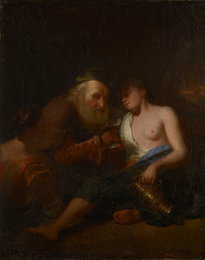 Loot ja hänen tyttärensä tekijältä Godfried Schalcken