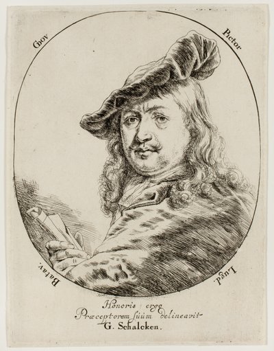 Maalari Gerard Dou:n muotokuva tekijältä Godfried Schalcken