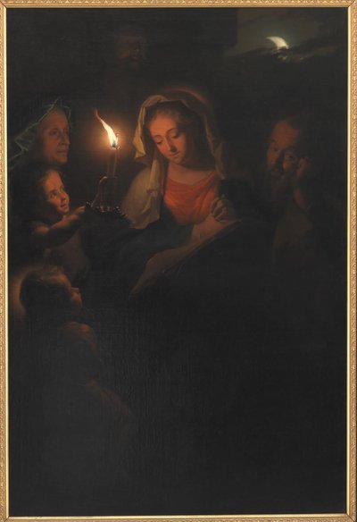 Pyhä perhe tekijältä Godfried Schalcken