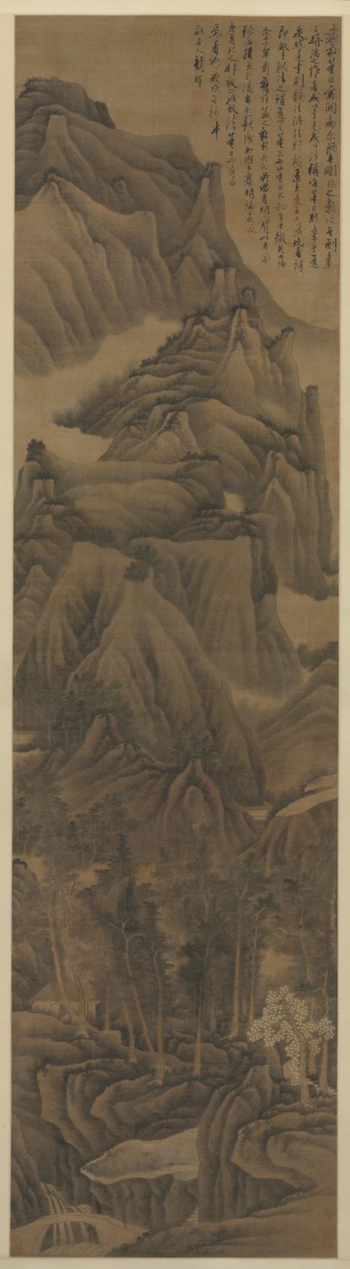 Maisema Dong Yuanin ja Juranin tyyliin, n. 1650. tekijältä Gong Xian