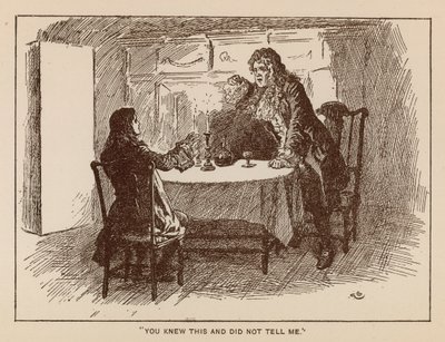 Kuvitus Thackerayn Henry Esmondin historiaan (litho) tekijältä Gordon Frederick (after) Browne