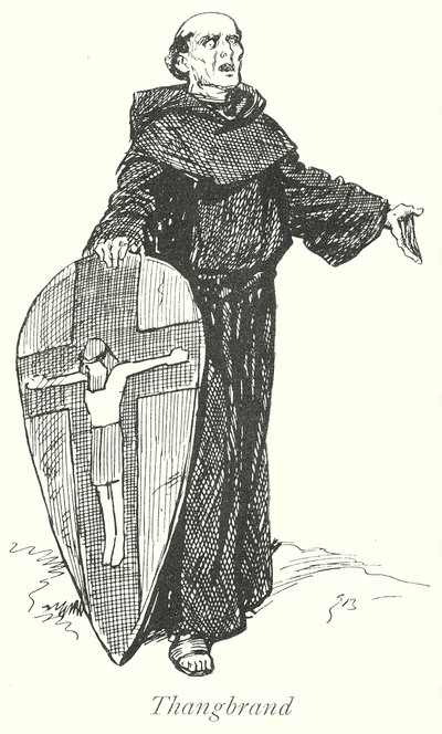 Thangbrand (litografia) tekijältä Gordon Frederick (after) Browne