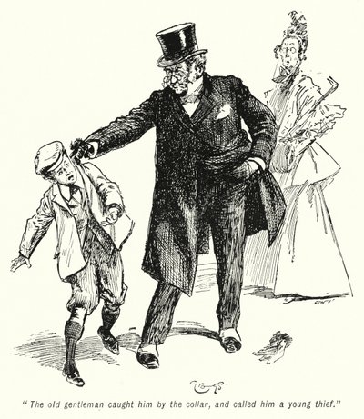 Kuvitus E Nesbitin tarinaan aarteenetsijöistä (litho) tekijältä Gordon Frederick Browne