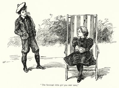 Kuvitus E Nesbitin tarinaan aarteenetsijöistä (litho) tekijältä Gordon Frederick Browne