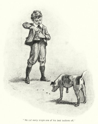Kuvitus E Nesbitin tarinaan aarteenetsijöistä (litho) tekijältä Gordon Frederick Browne