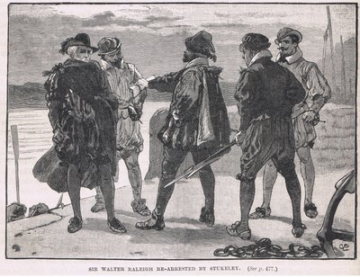 Stukeley pidätti Sir Walter Raleighin uudelleen vuonna 1618 tekijältä Gordon Frederick Browne