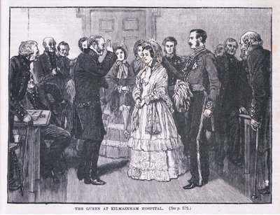 Kuningatar Kilmainhamin sairaalassa 1849 jKr tekijältä Gordon Frederick Browne