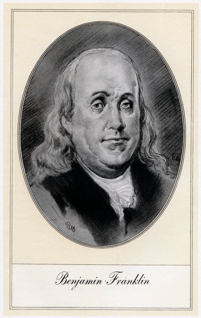 Benjamin Franklin, Yhdysvaltain poliittinen hahmo ja valtiomiehet, 1900-luvun alku tekijältä Gordon Ross