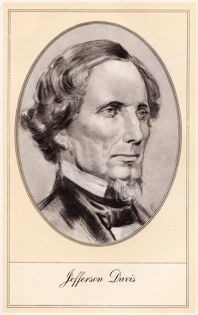 Jefferson Davis, amerikkalainen sotilas ja poliitikko, 1900-luvun alku tekijältä Gordon Ross