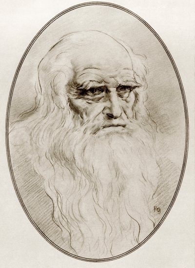 Leonardo di ser Piero da Vinci teoksesta Living Biographies of Great Painters tekijältä Gordon Ross