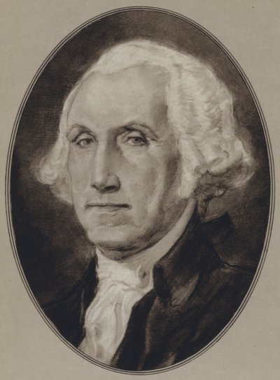 Amerikan valtiomiesten muotokuvia: George Washington (litho) tekijältä Gordon Ross