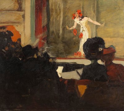 Musiikkihallikohtaus, noin 1900 tekijältä Gosta von Hennigs