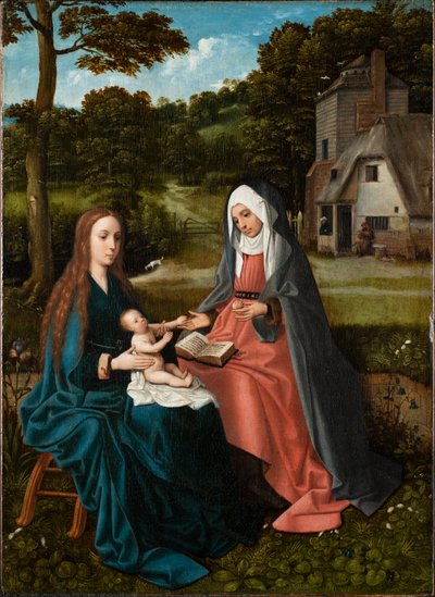 Madonna ja lapsi sekä Pyhä Anna. tekijältä Goswin van der Weyden