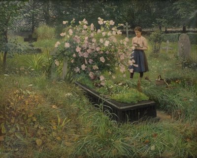 Hautausmaakohtaus tekijältä Gottfrid Kallstenius