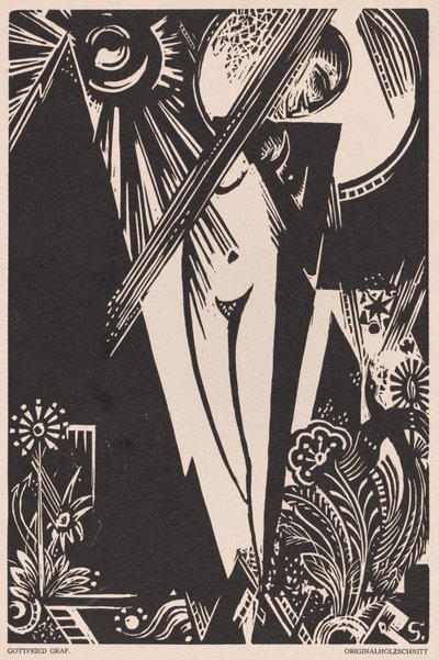 Nimetön (Girl with Bird of Paradise) tekijältä Gottfried Graf