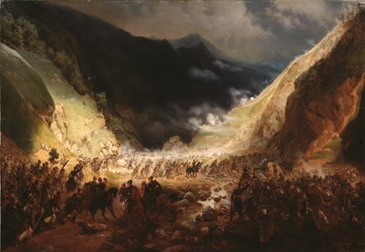Rothenthurmin solan taistelu, 1871 tekijältä Gottfried Willewalde