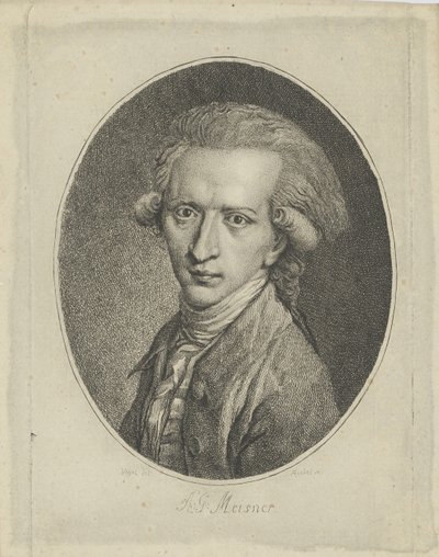 August Gottlieb Meissnerin muotokuva 1753-1807 n. 1800. tekijältä Gottlieb Friedrich Riedel