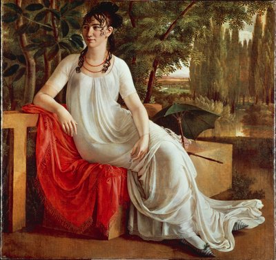 Rouva Wilhelmine von Cotta, kirjoittanut Christian Gottlieb Schick (1776-1812), öljy kankaalle tekijältä Gottlieb Schick