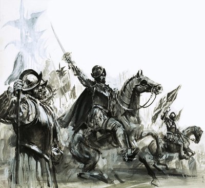 Francisco de Coronado Meksikoon suuntautuvan retkikuntansa johdossa. tekijältä Graham Coton