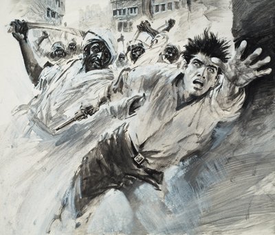 William Robinson, Amerikkalainen matkailija (guassi paperille) tekijältä Graham Coton