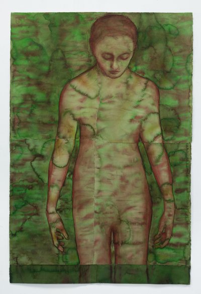 Green Screen, 2025 (akvarelli kaaria vasten) tekijältä Graham Dean