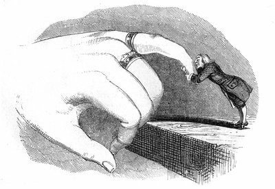 Illustration für Gullivers Reisen von Jonathan Swift von Grandville (1803-47)