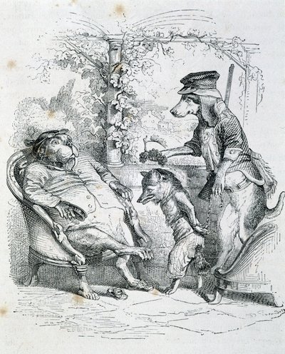 The Two Dogs and the Riffler Fox - kirjoittanut Grandville tekijältä Grandville