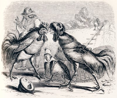 Pelto ja kaksi paahtajaa - La Fontainen Fables tekijältä Grandville