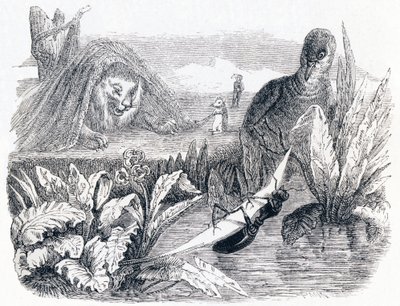 Kyyhkynen ja muurahainen - La Fontainen tarinoita tekijältä Grandville