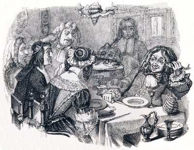 Naurava ja kalat (Le rieur et les poissons) - La Fontainen tarinoita. tekijältä Grandville