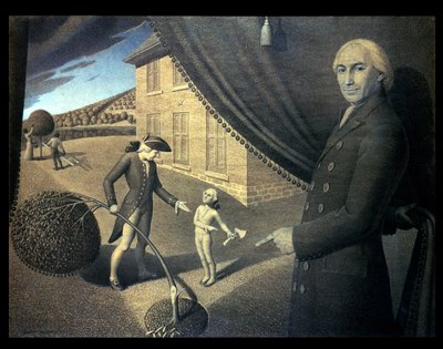 Parson Weemin satu tekijältä Grant Wood