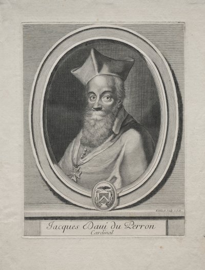 Kardinaali Jacques Davey Duperron. tekijältä Gérard Edelinck