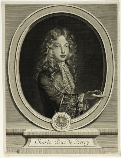 Charles Duc de Berry tekijältä Gérard Edelinck