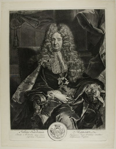 Jules Hardouin-Mansart tekijältä Gérard Edelinck
