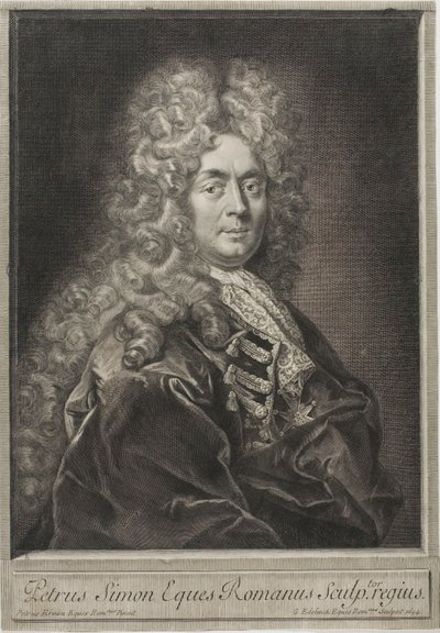 Pierre Simon, kaivertaja tekijältä Gérard Edelinck
