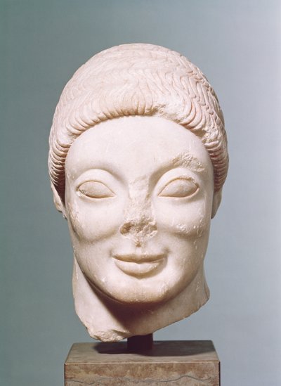 "The Rayet Head", Ullakko, Dipylonista, noin 530 eKr. (marmori) tekijältä Greek