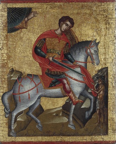 Saint Martin, n. 1500. tekijältä Greek icon.
