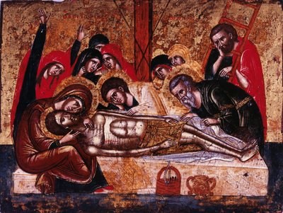 Laskeutuminen ristiltä tekijältä Greek icon