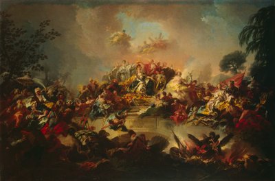Katariina II:n hallituskauden apoteoosi, 1767. tekijältä Gregorio Guglielmi