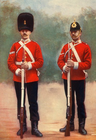 "Northumberland Fusiliers Corpral ja DurhamLight Infantry Lance-Corpral", 1901. tekijältä Gregory and Co
