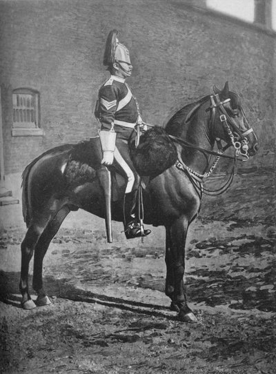 Kersantti, 2nd Dragon Guards Queens Bays, c1880 tekijältä Gregory and Co
