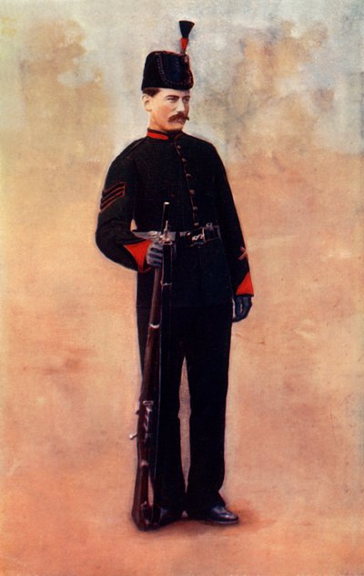 "Kuninkaan kuninkaallisten kiväärien kersantti", 1900. tekijältä Gregory and Co