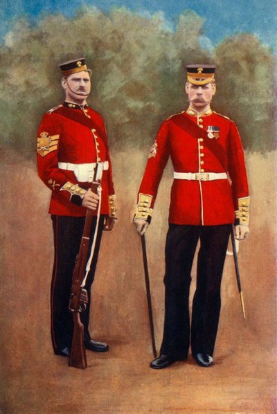 "The Grenadier Guards värikersantti ja kersantti-majuri", 1901. tekijältä Gregory and Co