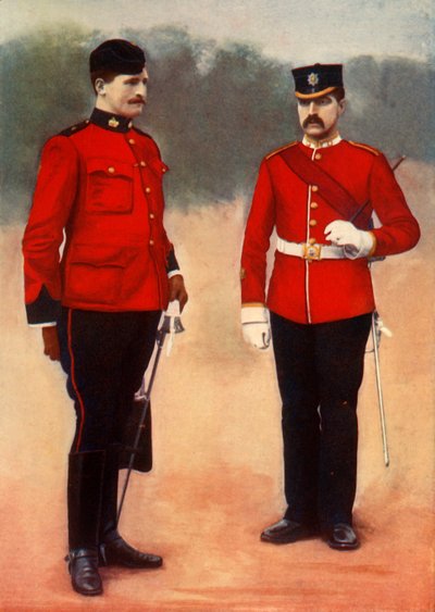 "West Surreyn adjutantti ja East Surreyn kersantti-majuri", 1901. tekijältä Gregory and Co