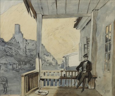 Kreivi Sergei Vasilyevich Dolgorukov 1820-1853 Larsin asemalla, 1840 tekijältä Grigori Grigorevich Gagarin