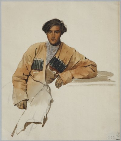 Muotokuva Christophor Dmitrievich Sanikidzesta, 1841 tekijältä Grigori Grigorevich Gagarin