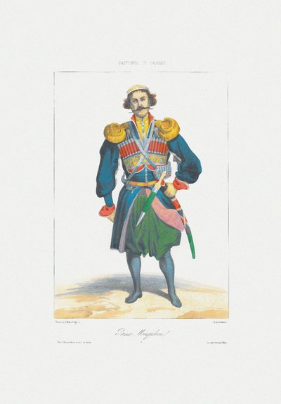 Megrelian prinssi alkaen: Kaukasuksen kohtaukset, maisemat, tavat ja puvut, 1840 tekijältä Grigori Grigorevich Gagarin