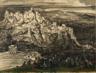 Näkymä Tiflisiin, 1840-luku tekijältä Grigori Grigorevich Gagarin